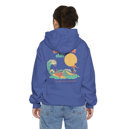 sunshine sluts Garment-Dyed Hoodie