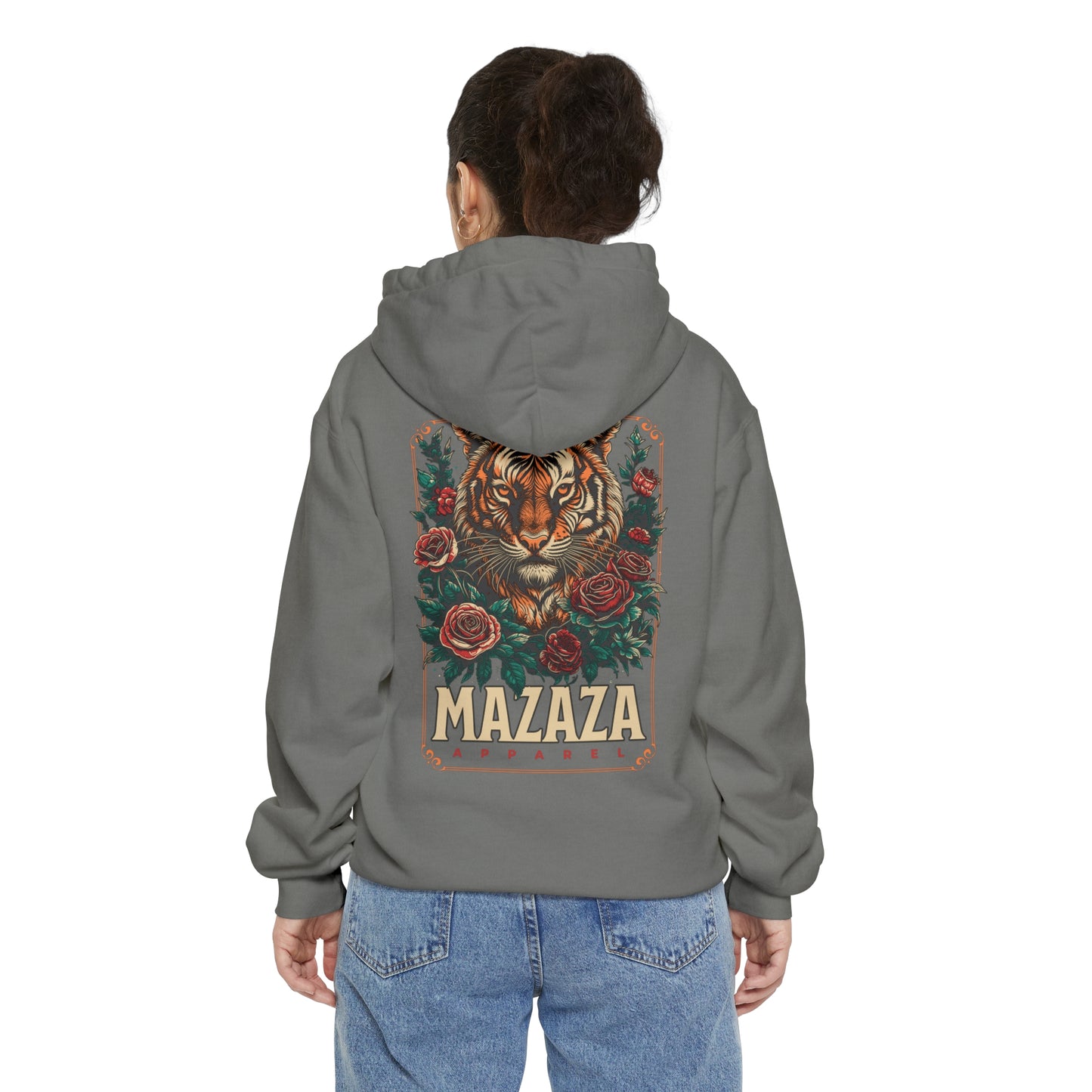 Mazaza Tiger Unisex Garment-Dyed Hoodie